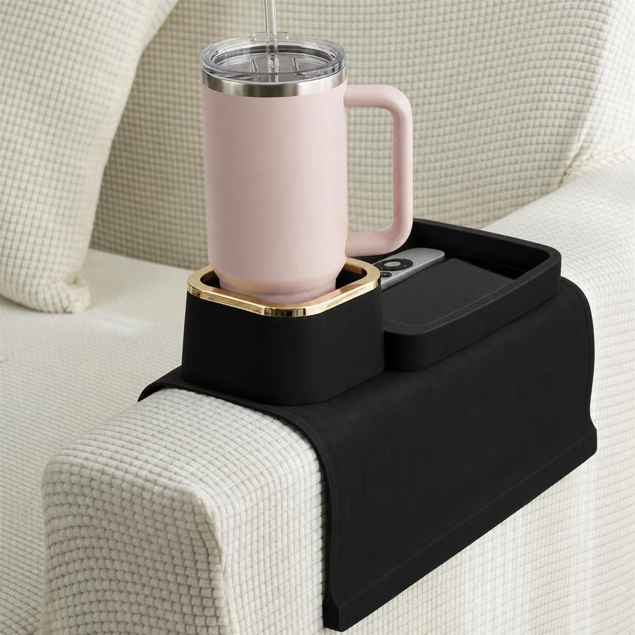 Elimiko Couch Cup Holder Tray