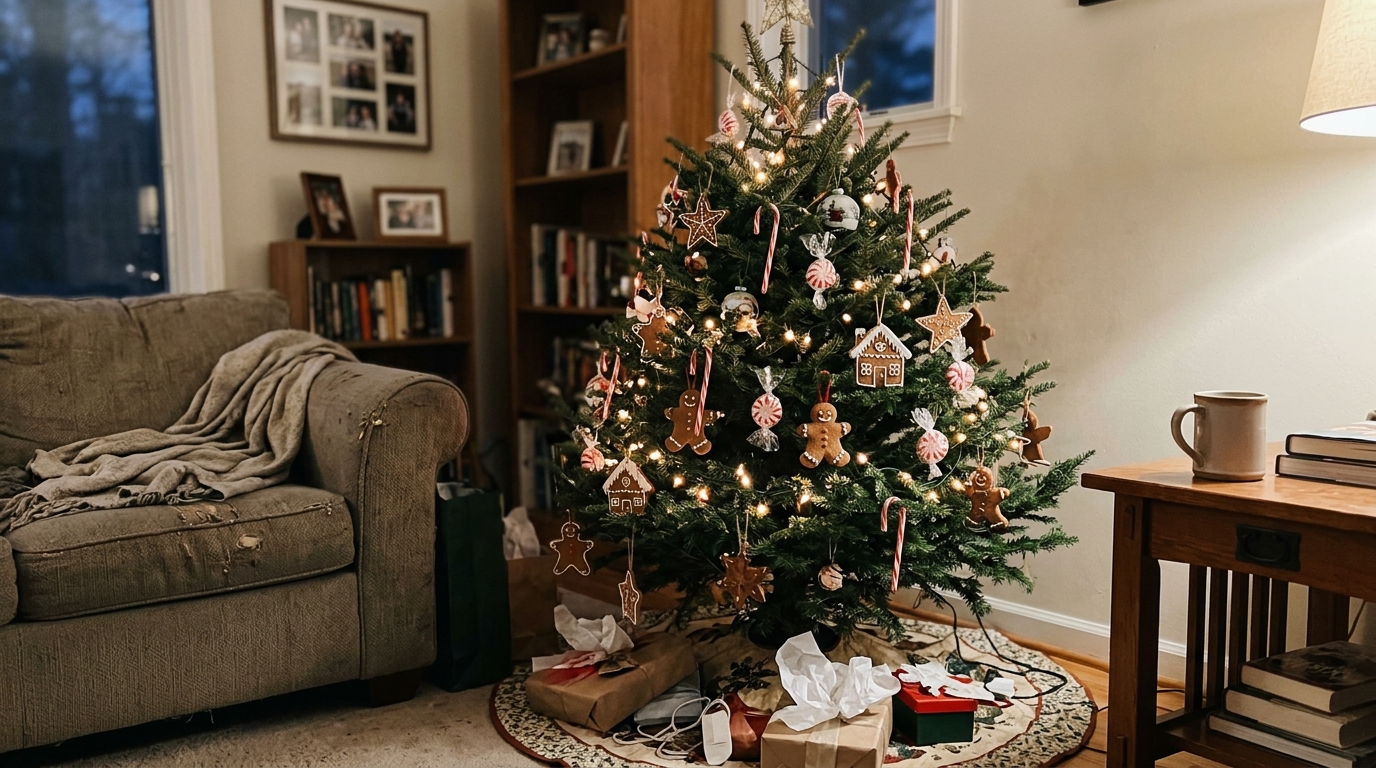 Gingerbread and Candy Cane Tree
