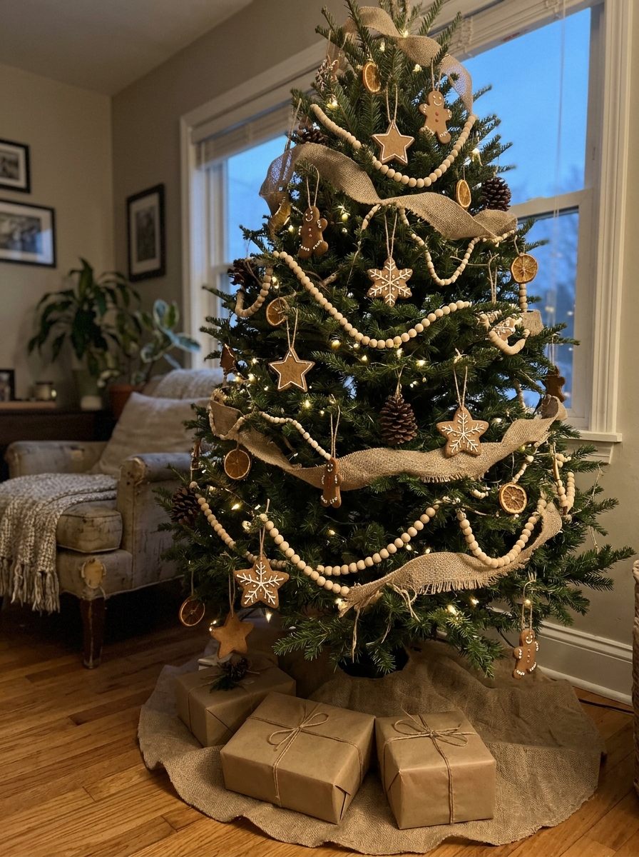 Rustic Gingerbread Tree