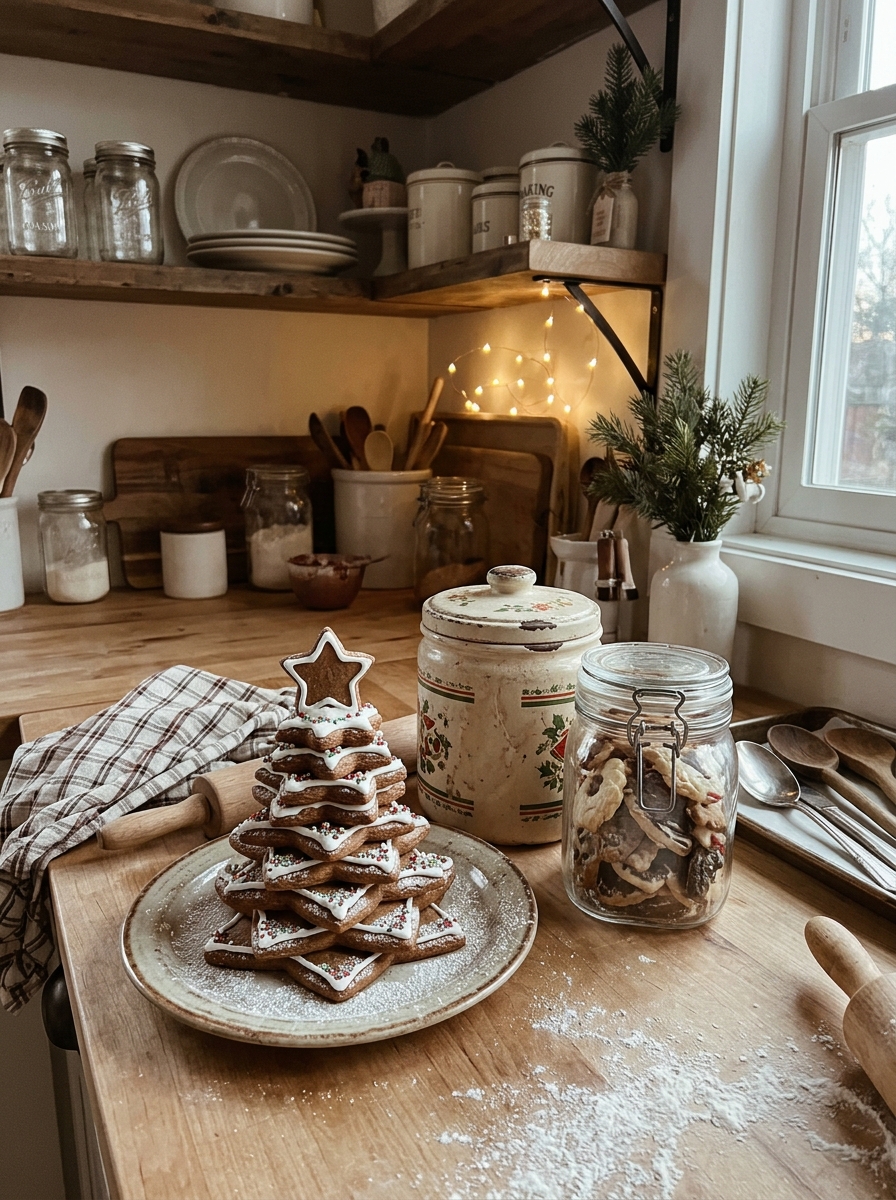 Gingerbread Tree With Cookie Jars