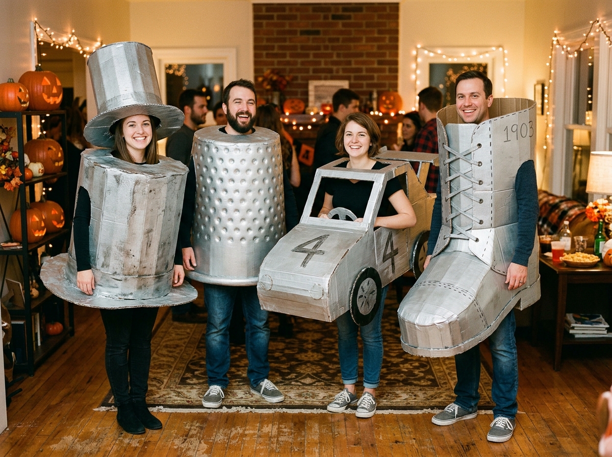 Board Game Pieces group Halloween costume idea