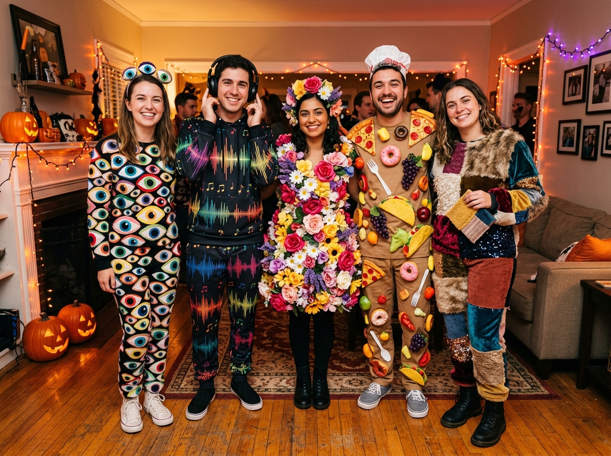 The Five Senses group Halloween costume idea