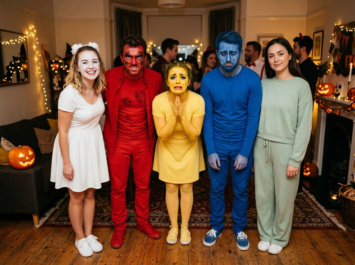 Five Stages of Grief group Halloween costume idea