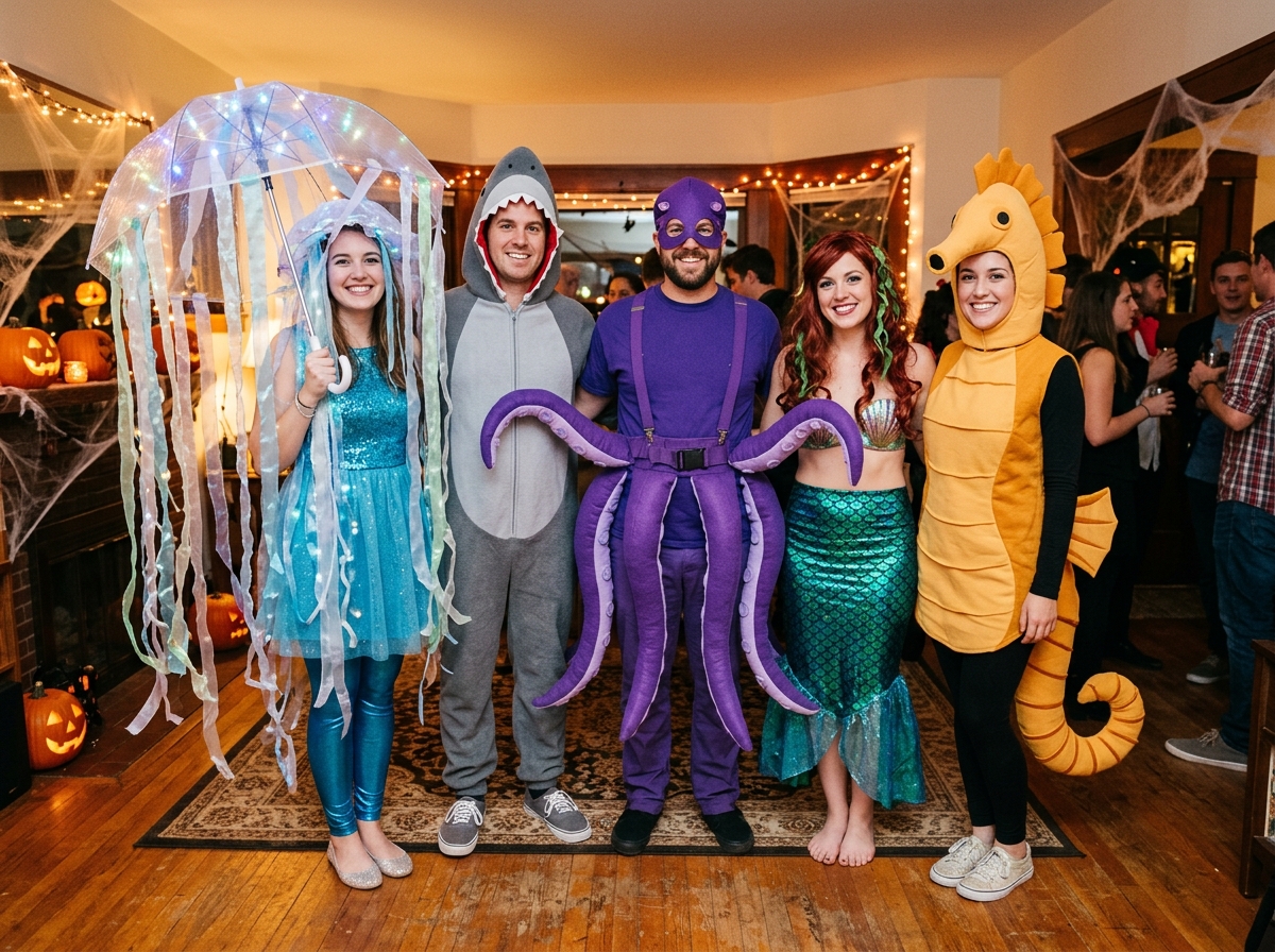 Ocean Creatures group Halloween costume idea