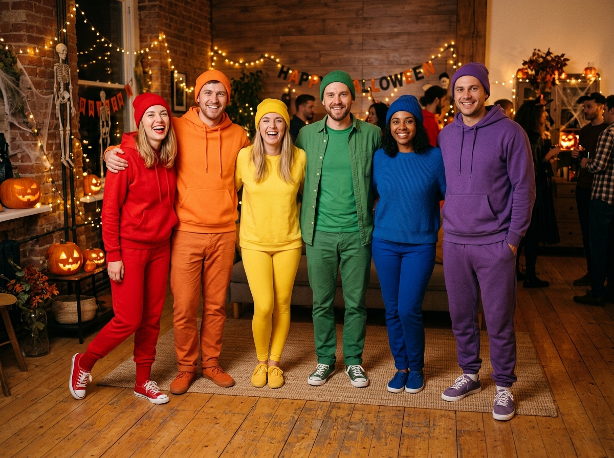 Full Rainbow group Halloween costume idea