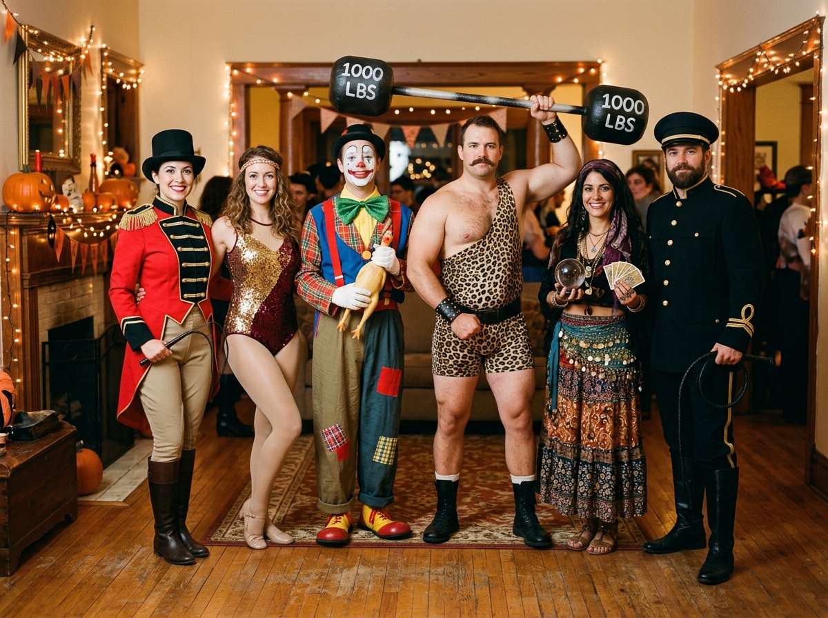 Circus Troupe group Halloween costume idea