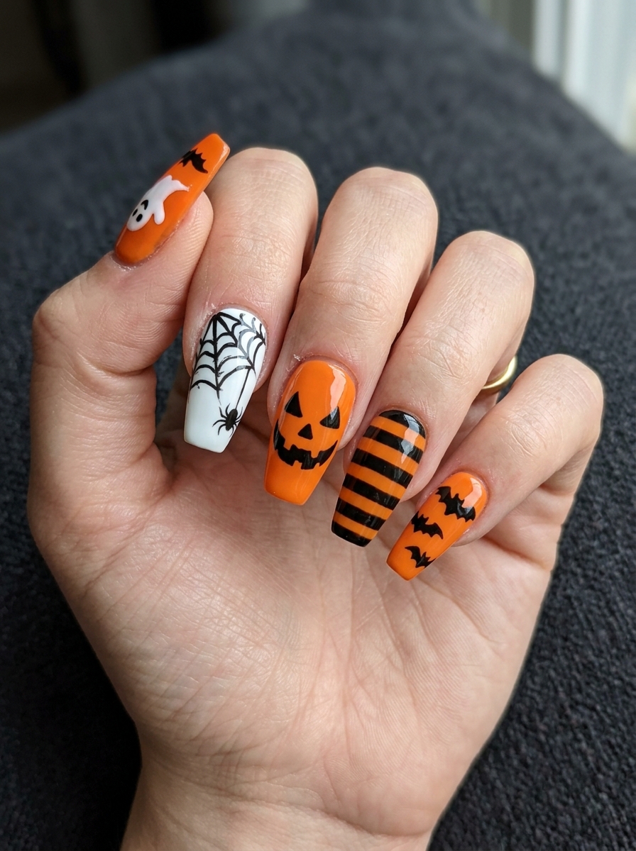 Mixed Halloween Mani Halloween press-on nails