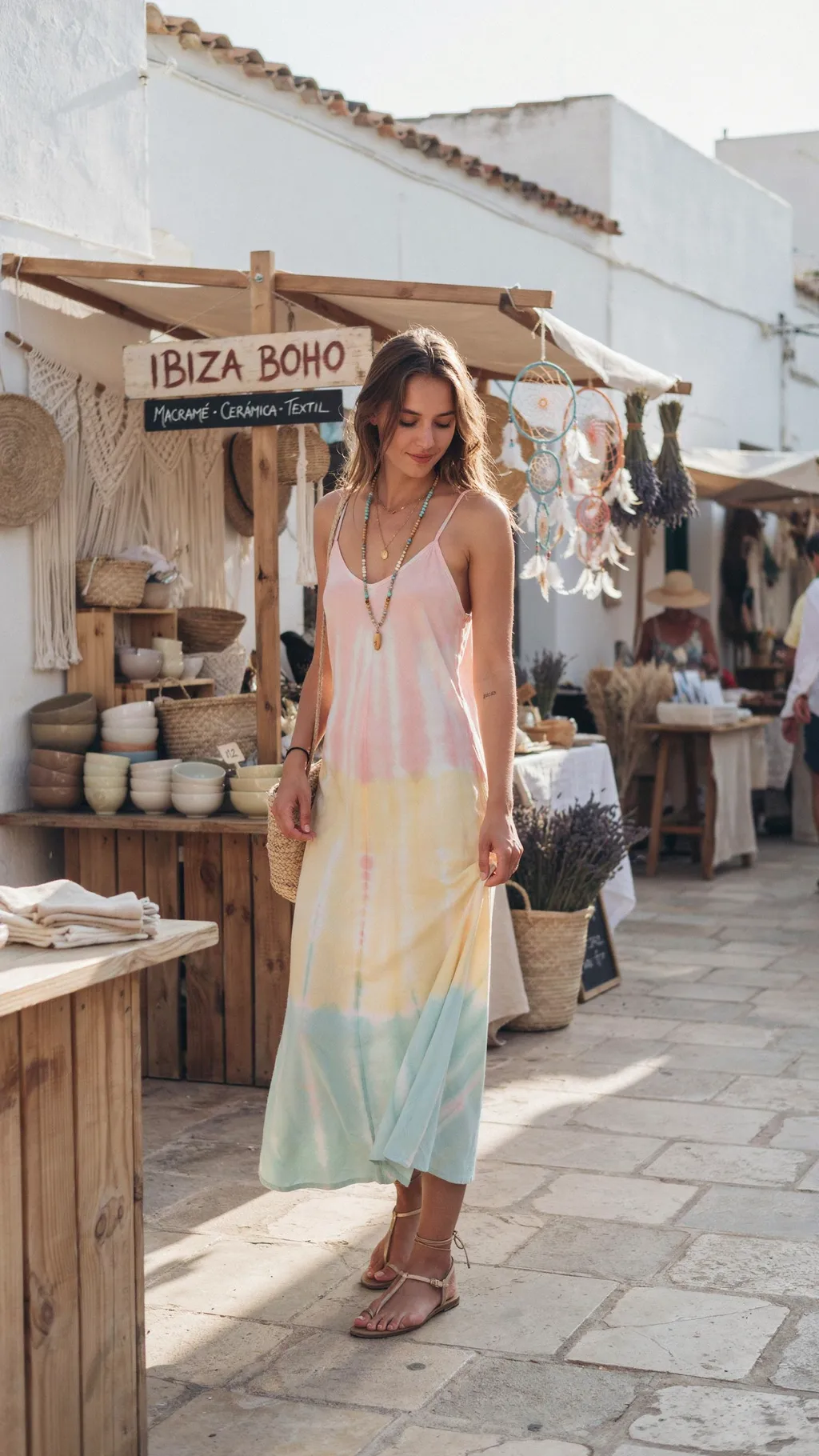 Tie-Dye Maxi Dress Ibiza outfit