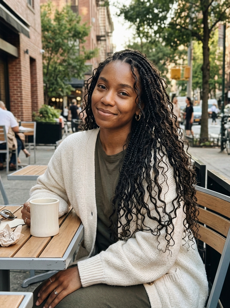 Boho Knotless Braids