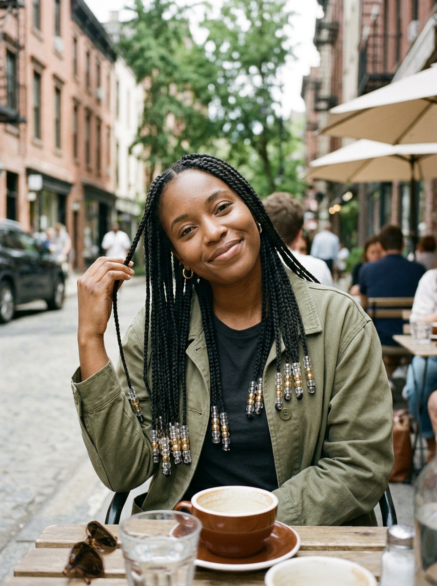 Knotless Braids With Beads