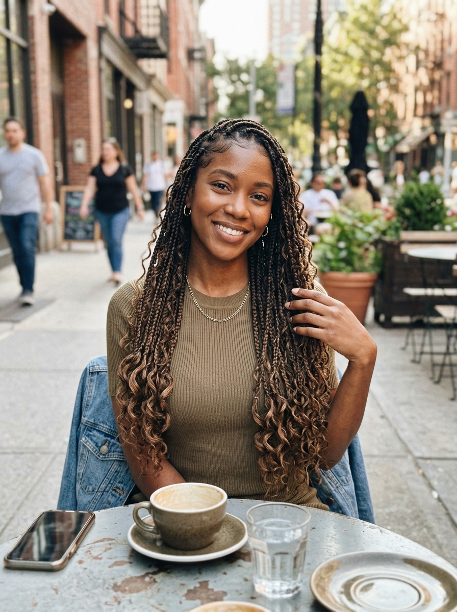 Goddess Knotless Braids