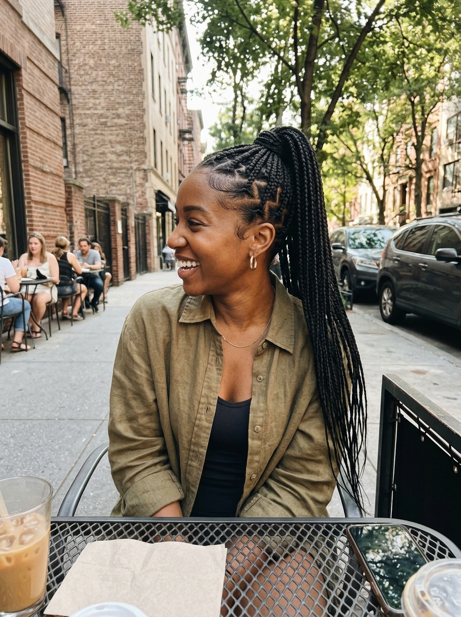 Knotless Braid Ponytail
