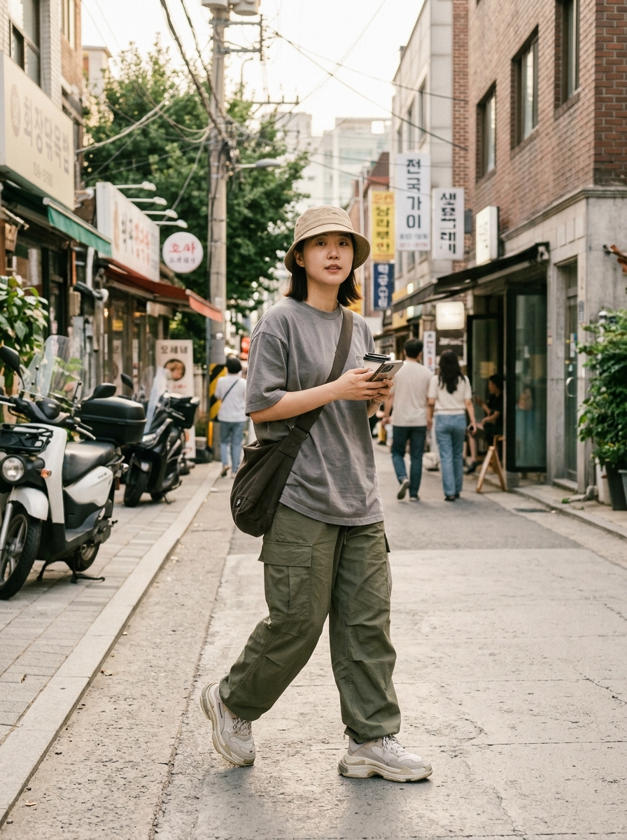 Korean street fashion Bucket Hats
