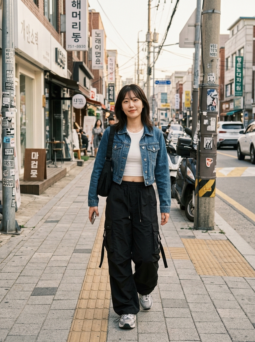 Korean street fashion Cargo Pants