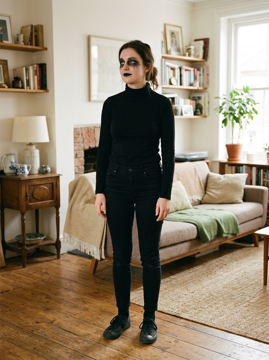 Shadow / Your Own Shadow ⏱ 5 minutes last-minute Halloween costume