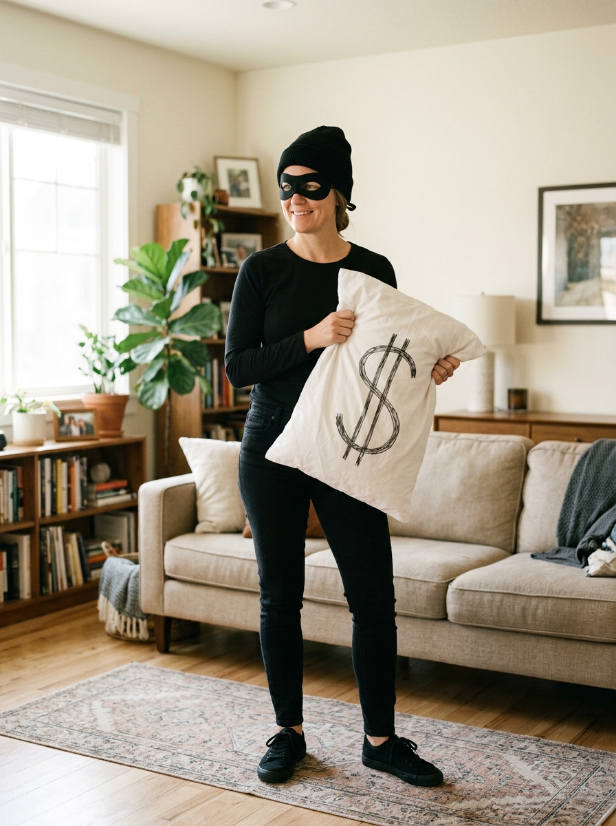 Cat Burglar ⏱ 10 minutes last-minute Halloween costume
