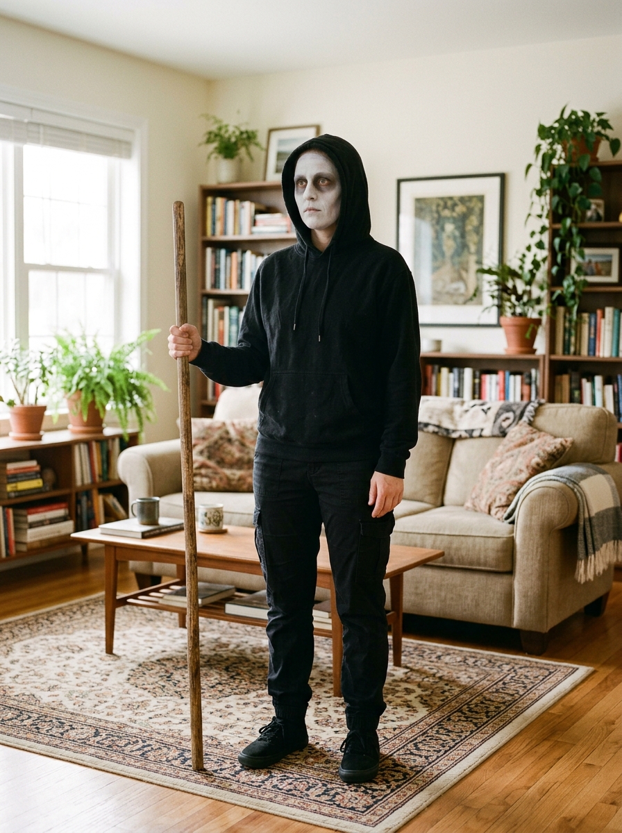 Grim Reaper ⏱ 15 minutes last-minute Halloween costume