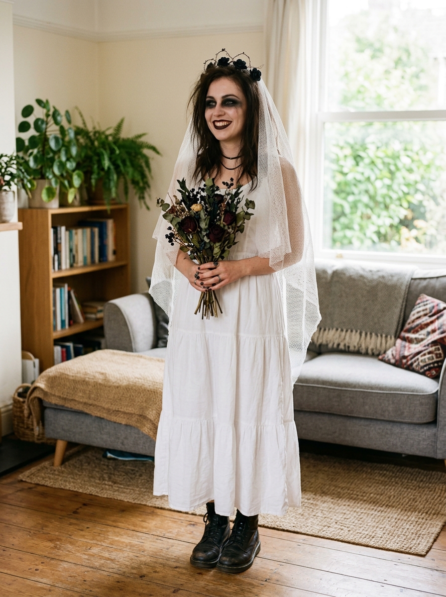 Bride of Something ⏱ 15 minutes last-minute Halloween costume