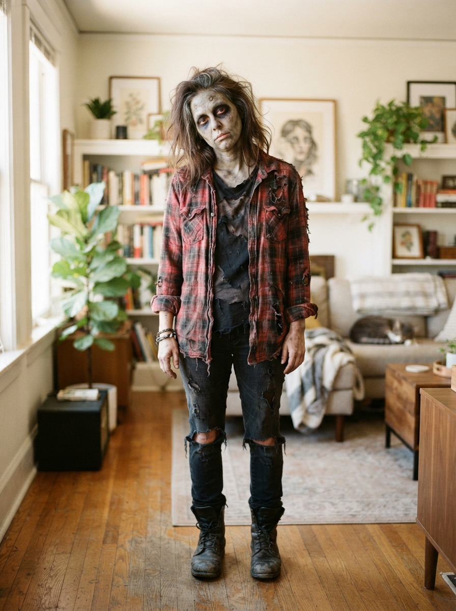 Zombie Anything ⏱ 20 minutes last-minute Halloween costume
