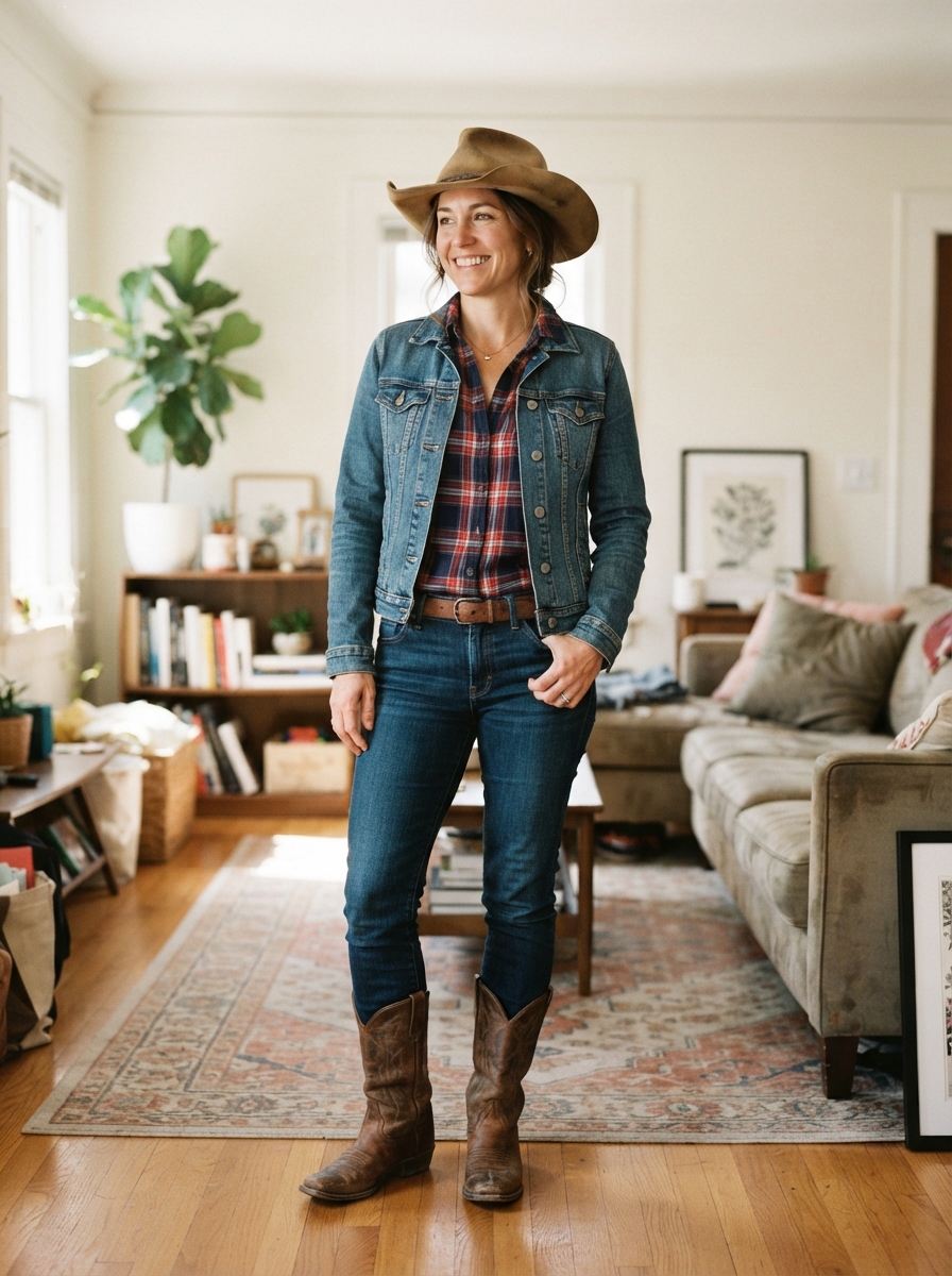 Cowgirl or Cowboy ⏱ 10 minutes last-minute Halloween costume