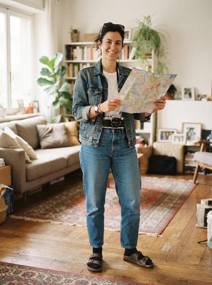 Canadian Tuxedo Tourist ⏱ 10 minutes last-minute Halloween costume