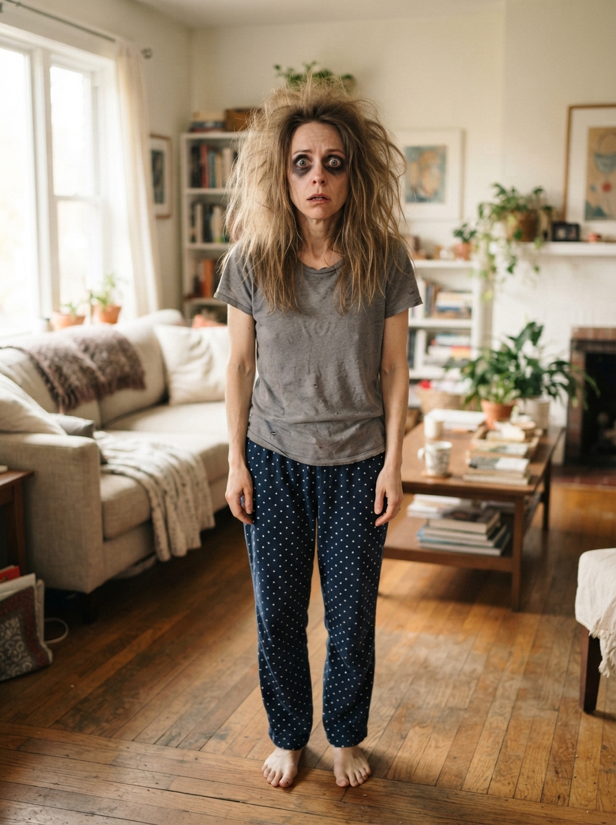 Sleep Paralysis Victim ⏱ 15 minutes last-minute Halloween costume