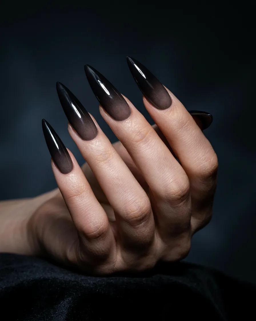 Claw Stiletto long Halloween nails
