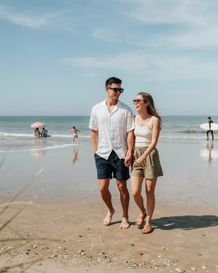 Shared Sunglasses Style matching couple vacation outfit