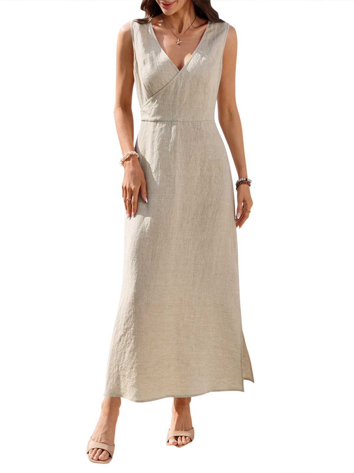 Vinglam Linen Maxi Dress