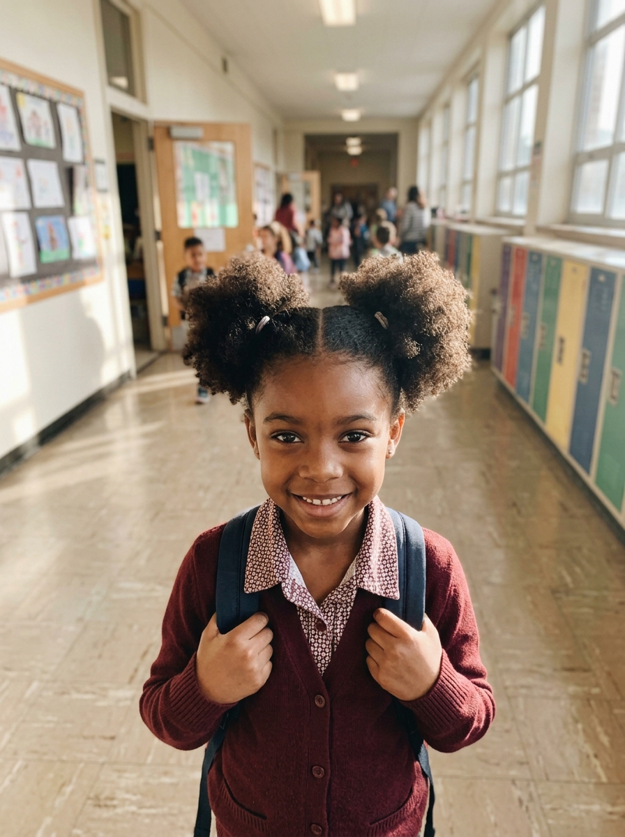 Two Afro Puffs
