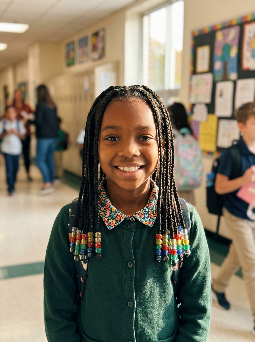 Knotless Braids With Beads
