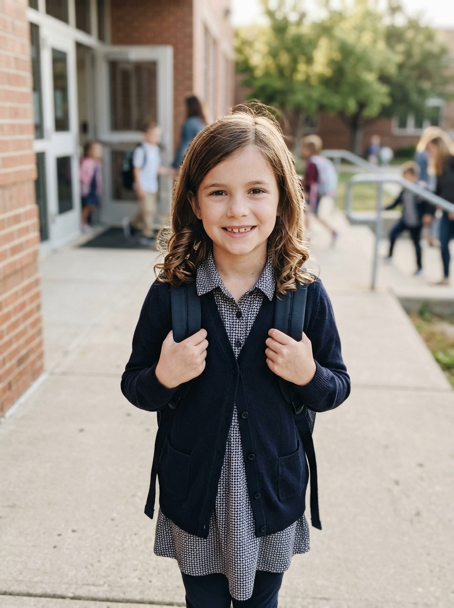 Soft Curled Ends With a Side Part