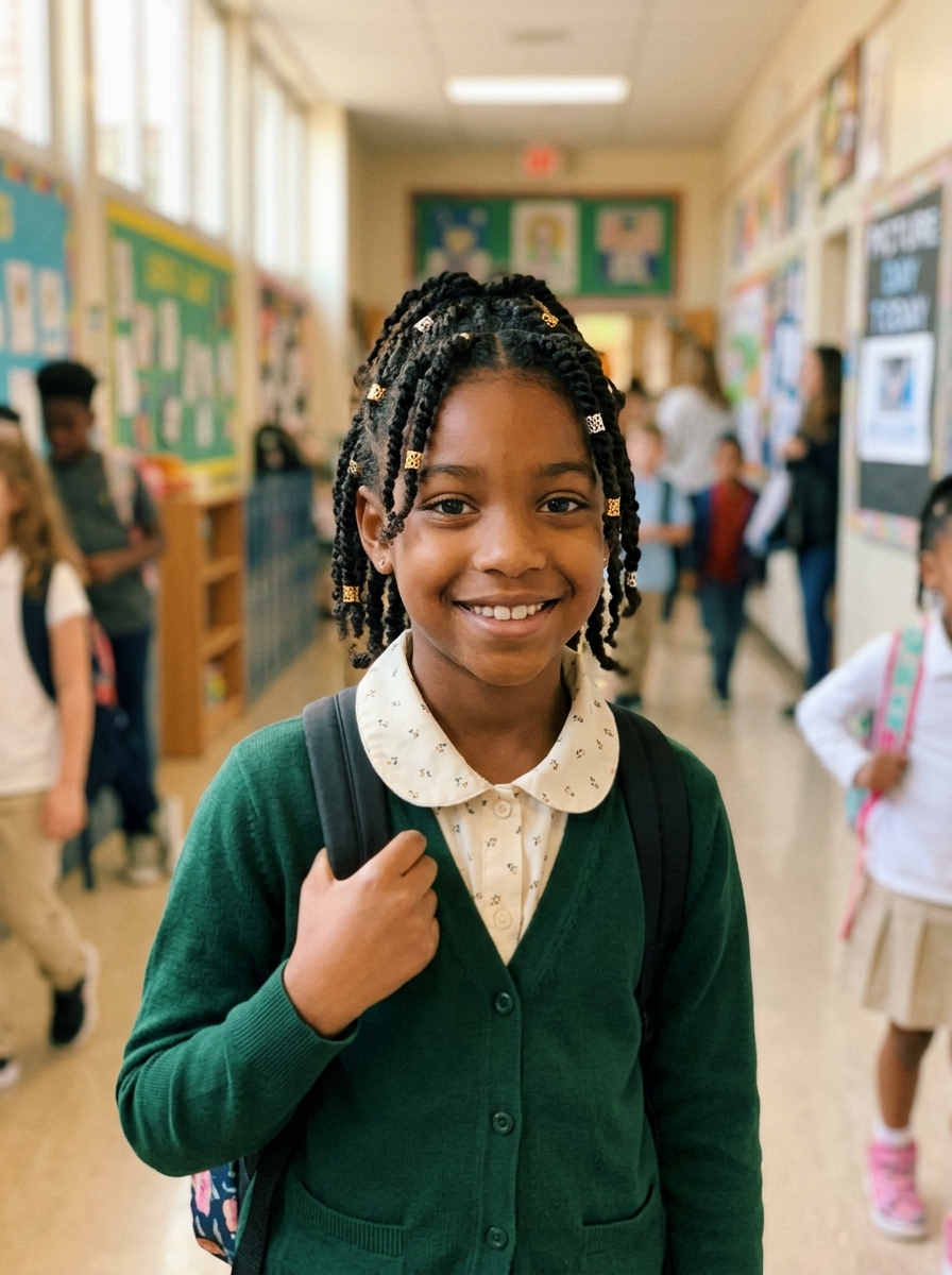 Half Up Mini Twists