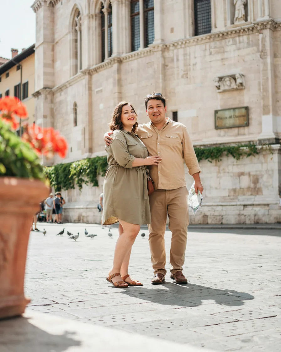 The Shirt Dress Pairing plus size couple vacation outfit