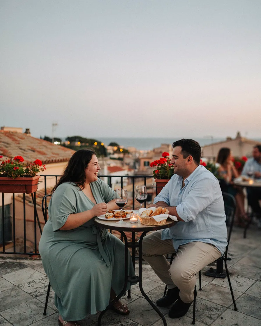 Wrap Dress and Open Shirt plus size couple vacation outfit