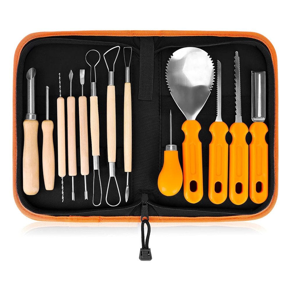 Elmchee Halloween Pumpkin Carving Kit