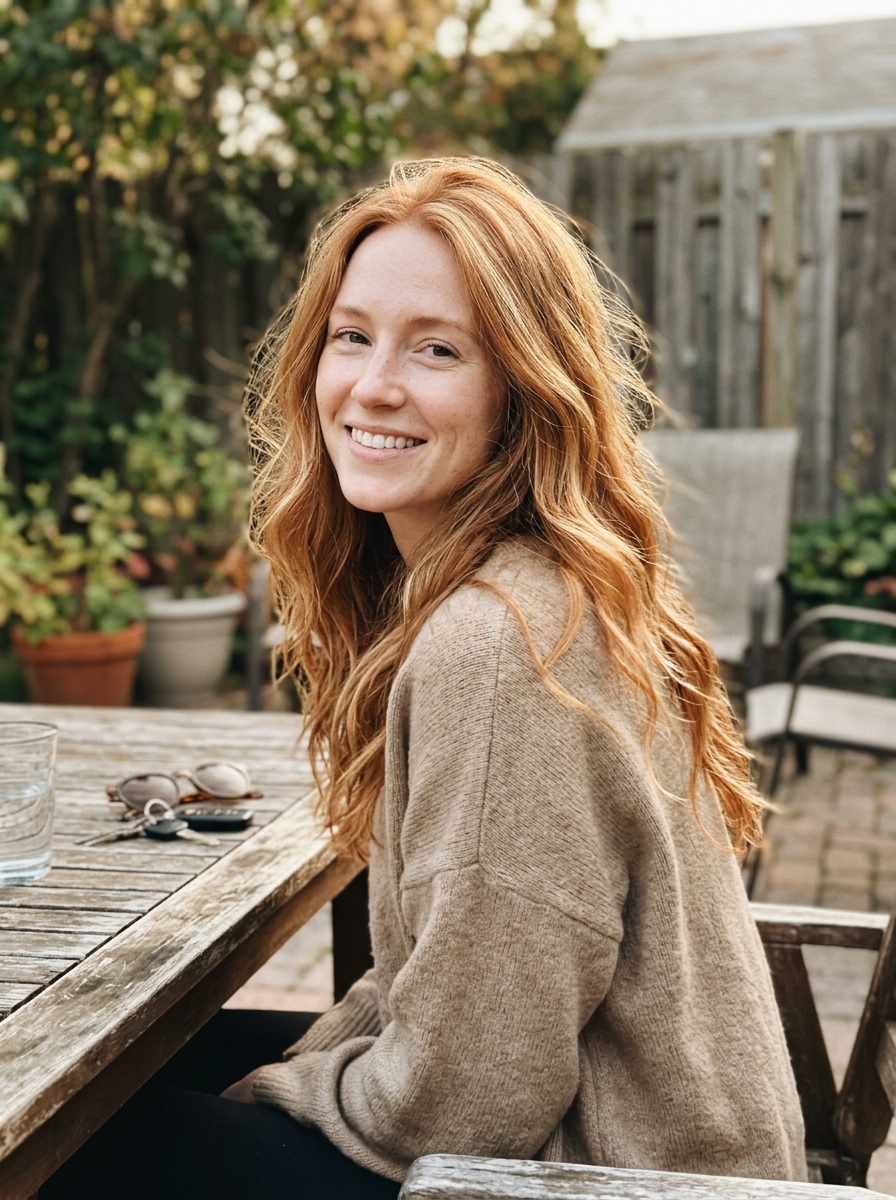 Strawberry Blonde Highlights on Red Hair