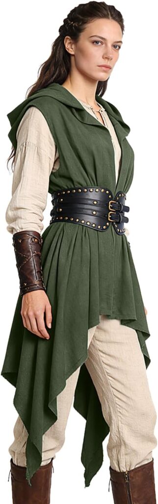 Women's Medieval Hooded Tabard Tunic