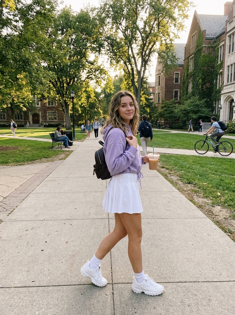 Hoodie + Tennis Skirt