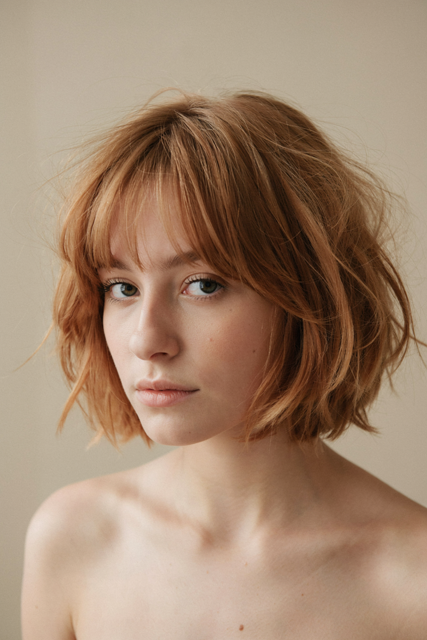 Shaggy bixie on fine, thin hair