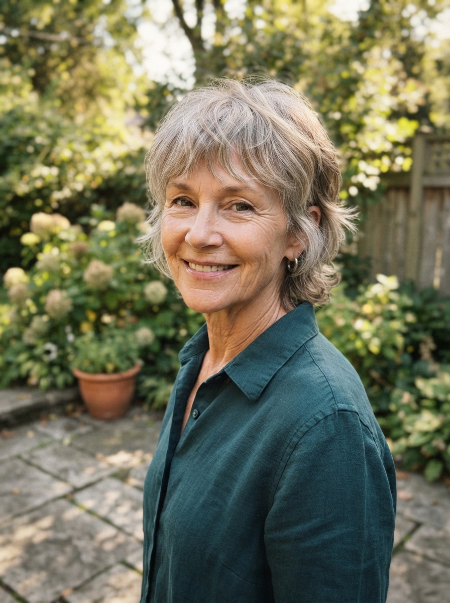 Short shag for thin hair over 50
