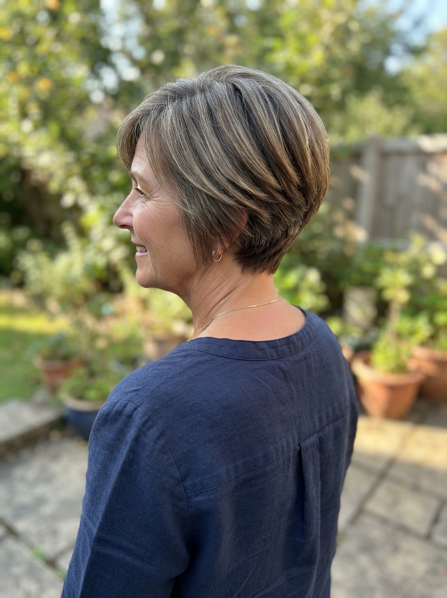 Wedge cut for thin hair over 50