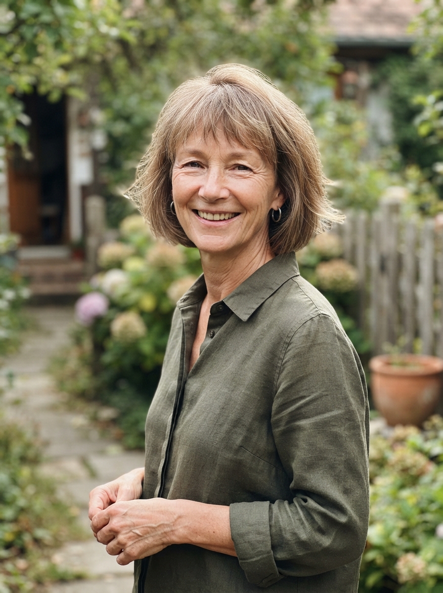 French bob for thin hair over 50