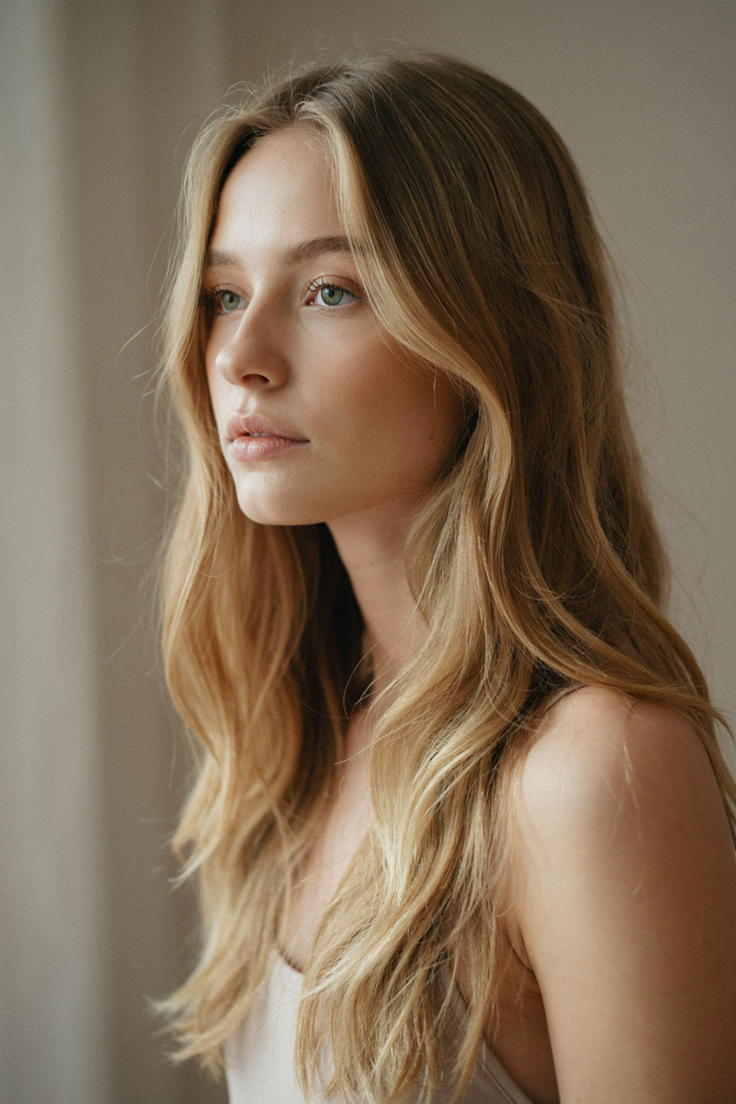 Soft beach waves on fine, thin hair