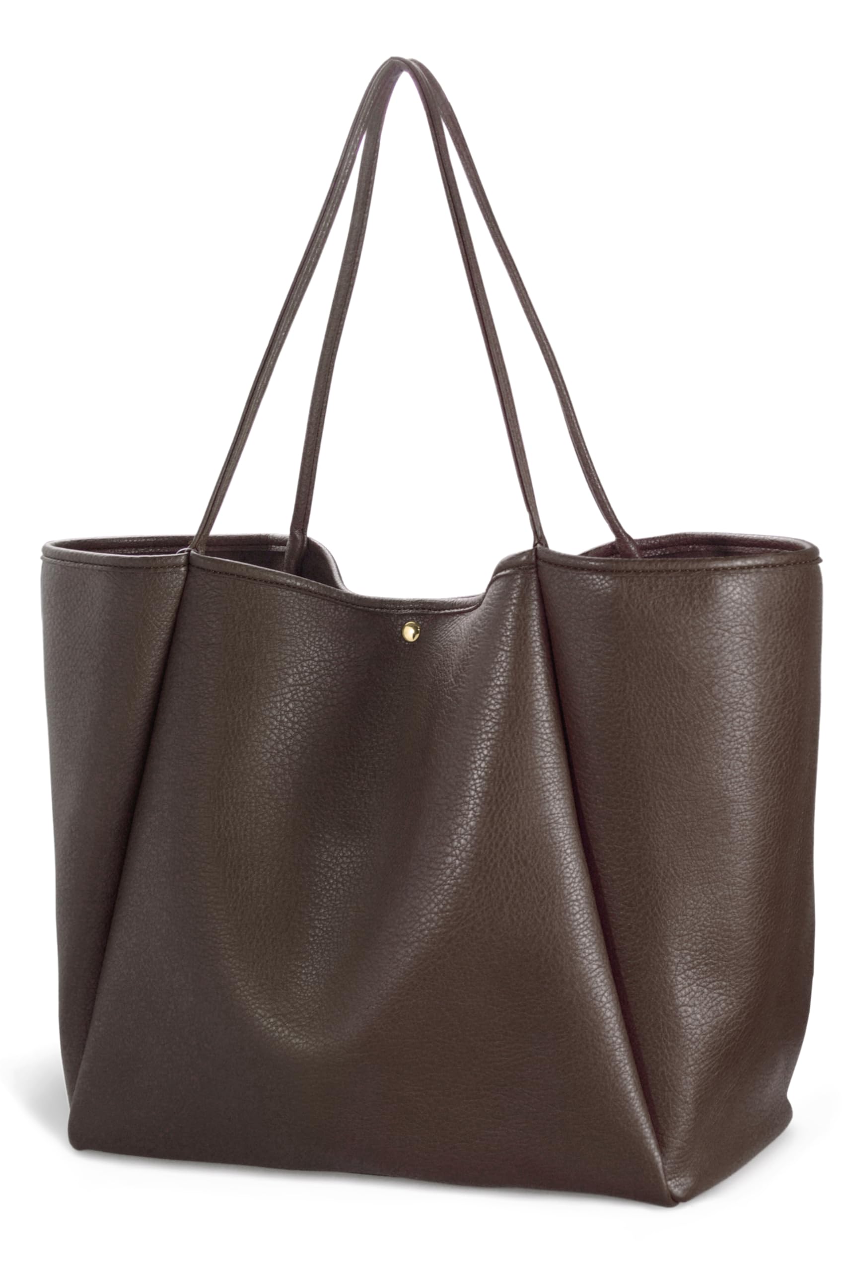 Oversized Vegan Leather Tote