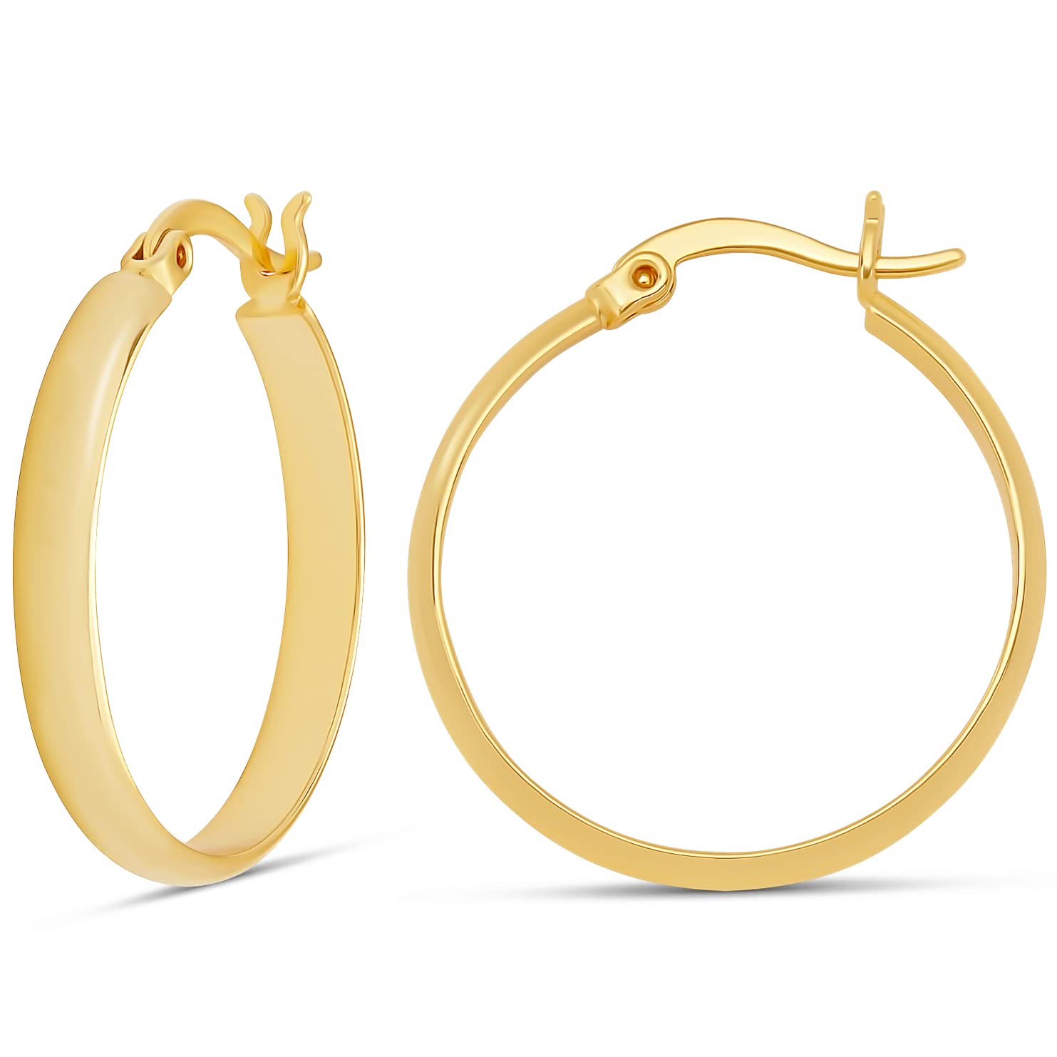 Amazon Essentials 14K Gold-Plated Hoops