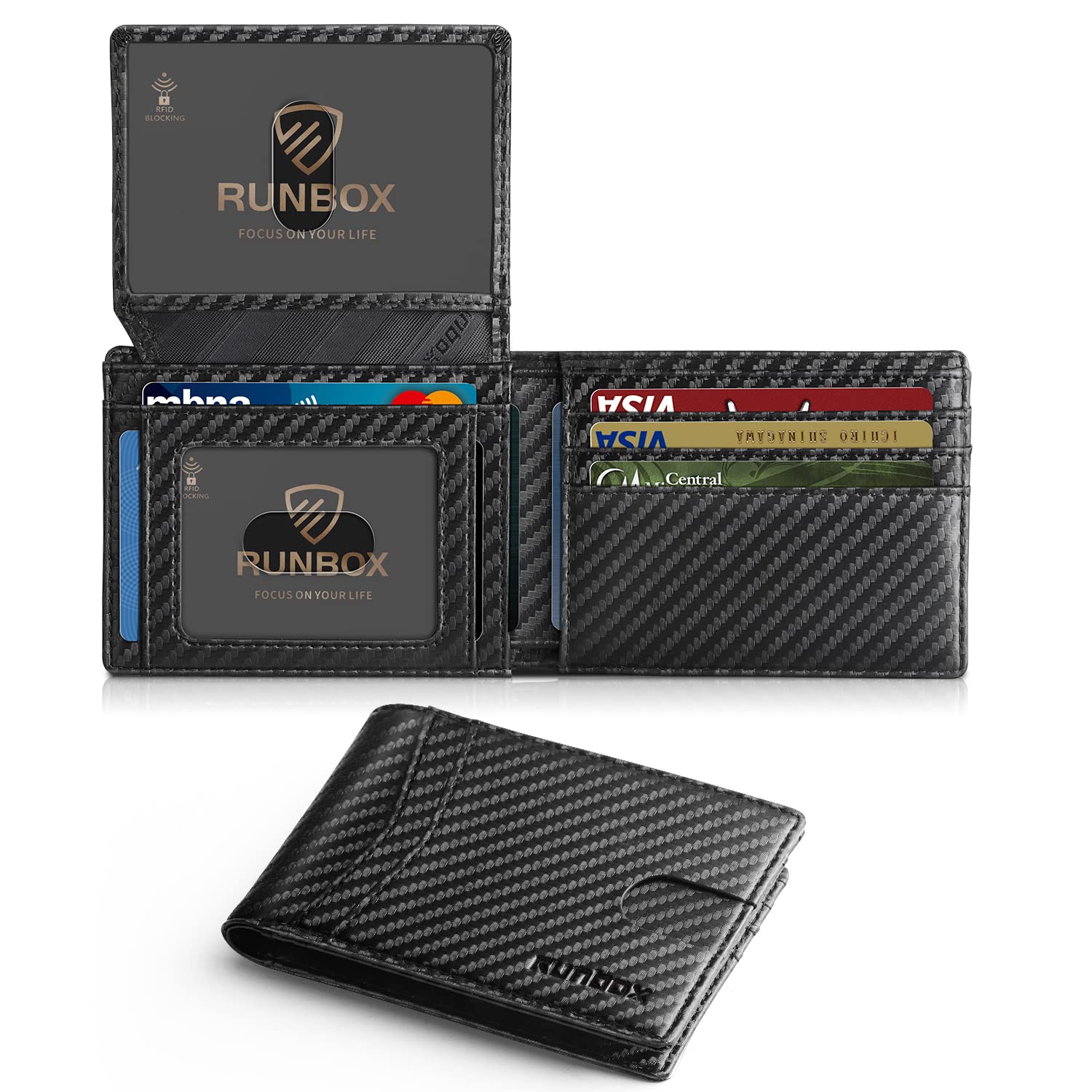 RUNBOX Slim RFID Wallet for Men