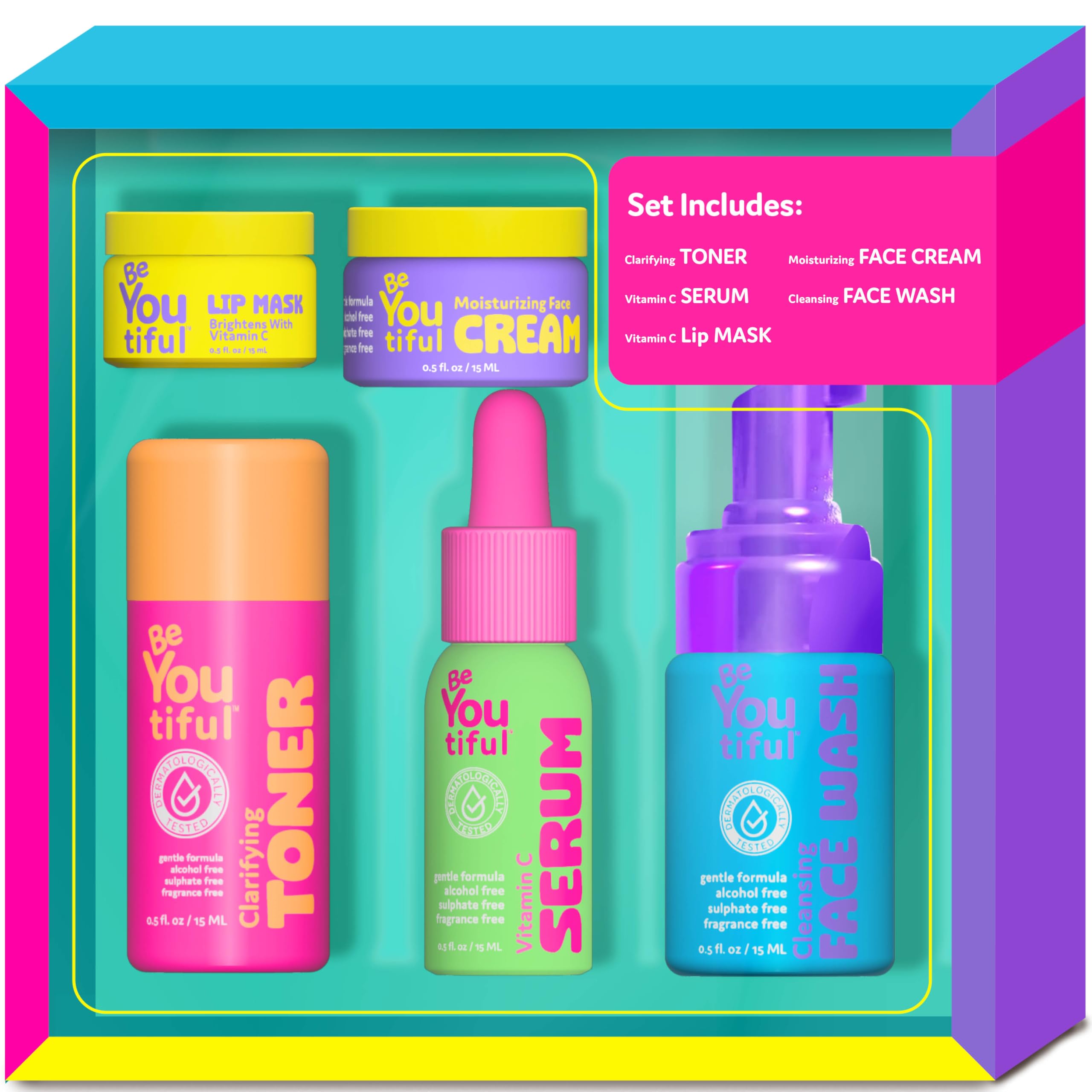 BeYoutiful Skin Care Gift Set for Teens