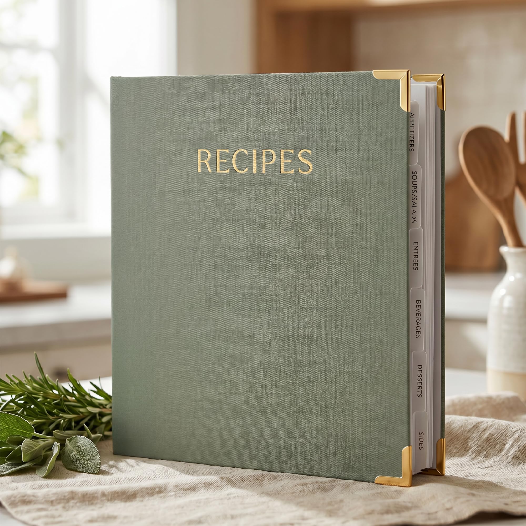 Recipe Binder With Cards and Dividers