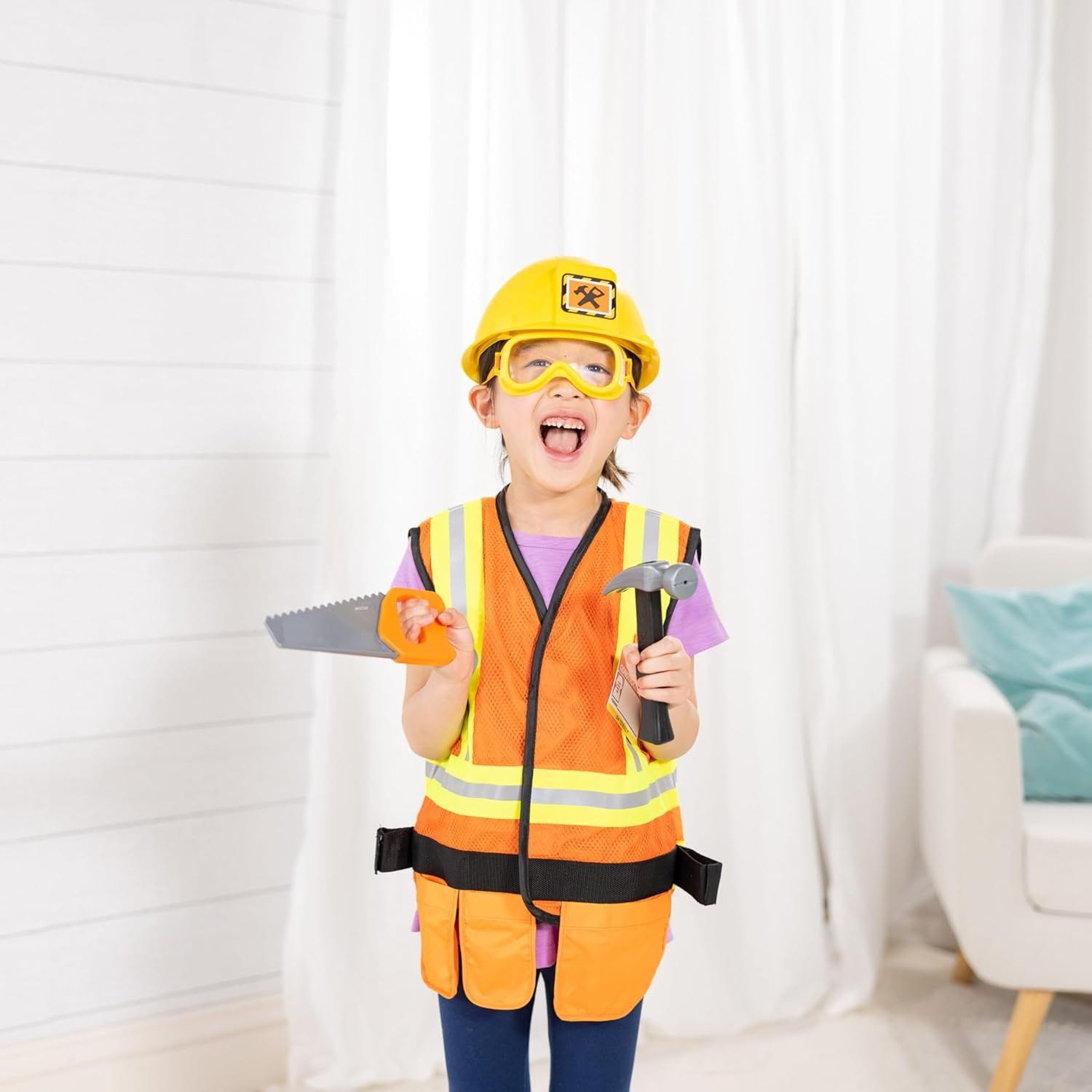 Construction Worker Role-Play Costume for toddlers